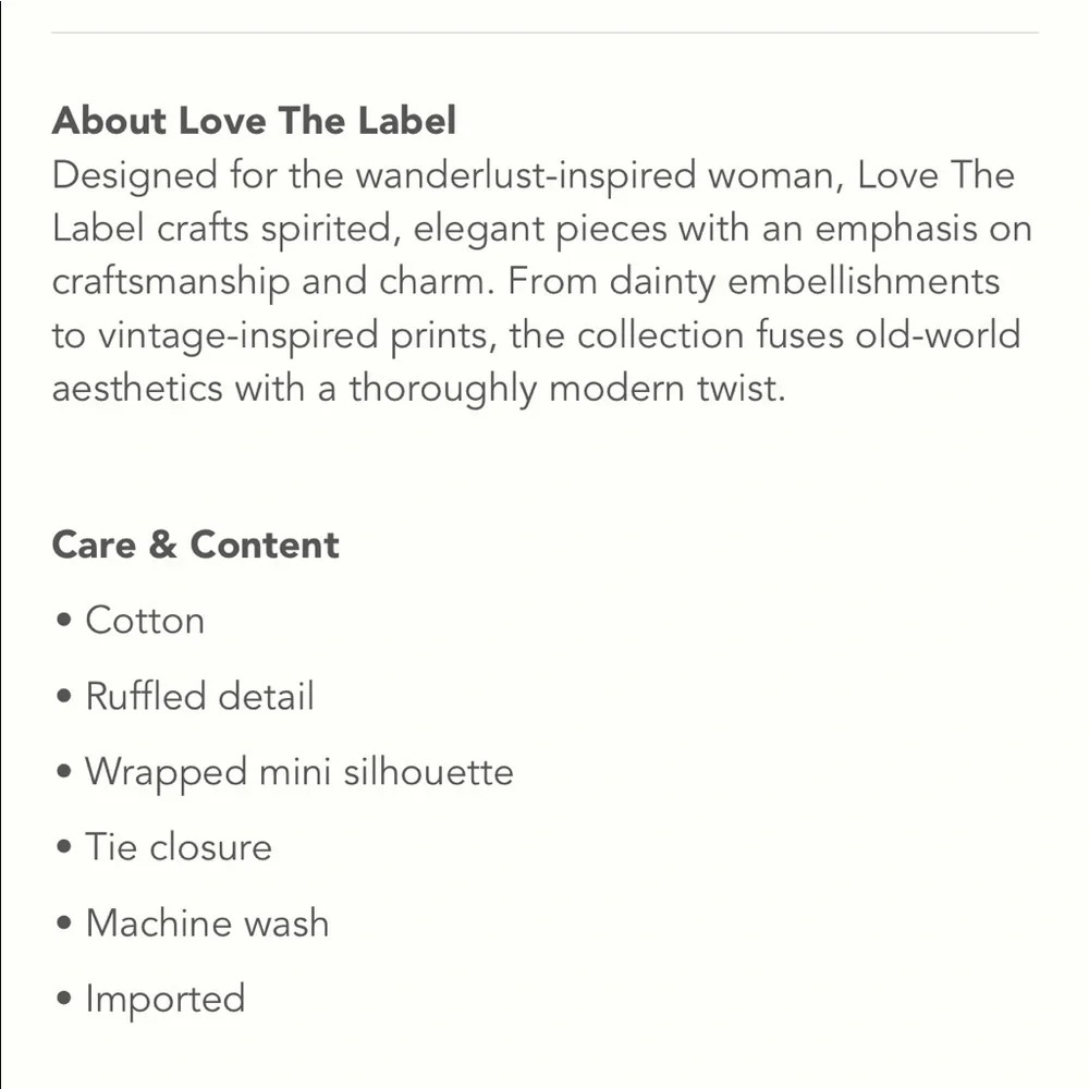 Anthropologie Love the Label Ruffled Wrap Mini Dress - Picture 8 of 8